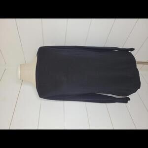 J Crew medium black cotton low waisted sweater